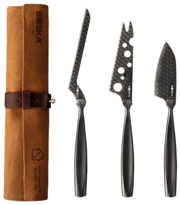Boska Personalized Cheese Knife Set Monaco+ Dark