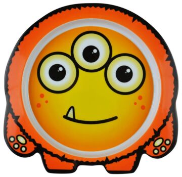 Melamine Plate w/sf (127x124x43mm) Orange