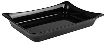 Melamine 1-4 Fleur Crock Insert D 1.1L (265x162x58mm) Black