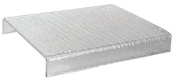 Textured Acrylic Riser (305x250x40mm) Clear