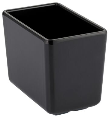 Melamine Rechthoekige Chunky Crock W/SF 0.6L (257x147x100mm) Zwart