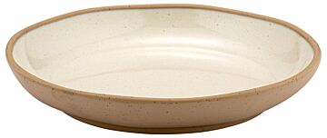 Marl Melamine Large Deep Plate (280x280x47mm) Cream