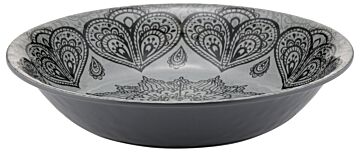 Mehndi Melamine Dish 3.5L (350x350x70mm) Grey