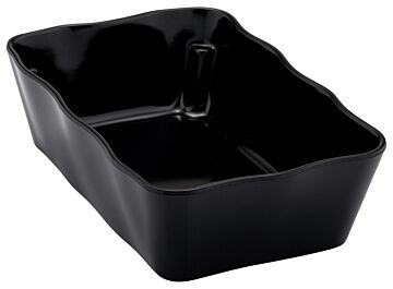 Melamine Aalto Dish Black