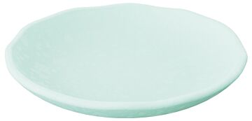 Mineral Melamine Crackle Plate (205x43mm) Aqua