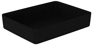 Kata Gespikkelde Melamine Crock 4200ml (260x345x70mm) Zwart