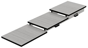 Three Tier HPL Riser Silver Oak