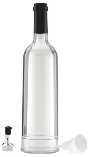 Copolyester Oil Bottle w/Lid 700ml (75x295mm) Clear
