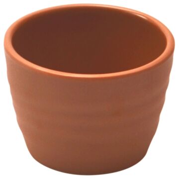Melamine Rippled Ramekin 70 75ml (70mm) Terracotta
