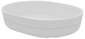 Hu Melamine Oval Tray 700ml (190x149x45mm) White