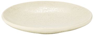 Mineral Melamine Crackle Plate Parchment