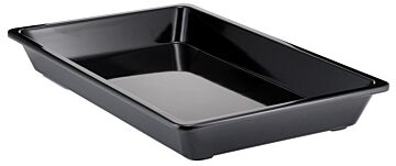 Melamine 1-1 Thin Rim Gastro Dish w/sf 6.4L (530x325x65mm) Black