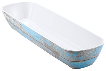 2-4 Size Tura Melamine Crock 3.5L (530x162x81mm) Rustic Blue