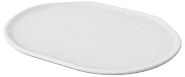 Mineral Melamine Crackle Platter (229x305x30mm) Blanche
