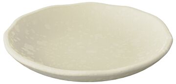 Mineral Melamine Crackle Plate (205x43mm) Parchment