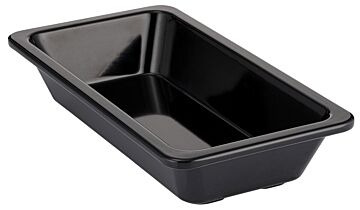 Melamine 1-3 Thin Rim Gastro Dish w/sf 1.2L (176x325x65mm) Black