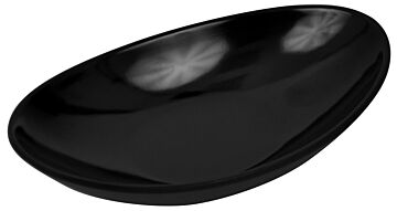 Melamine Reef Low Dish 60ml (137x82x33mm) Black Mat