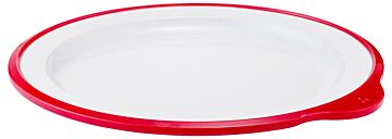 Omni Large Low Plate w/ 200ml (240x230x20mm) W/ Red