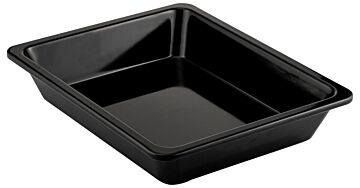 Melamine 1-2 Thin Rim Gastro Dish w/sf 2.7L (265x325x65mm) Black