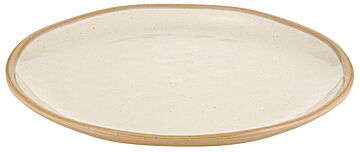 Marl Melamine Large Shallow Plate (280x280x26mm) Cream
