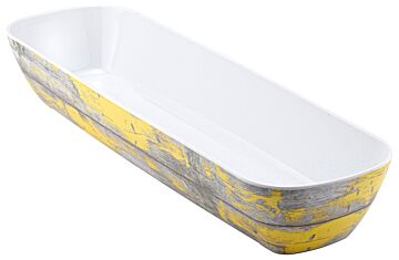 2-4 Size Tura Melamine Crock 3.5L (530x162x81mm) Rustic Yellow