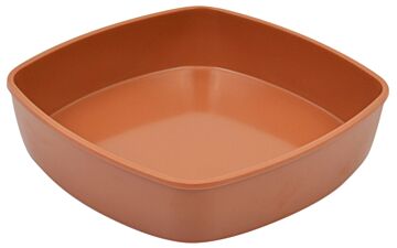 Melamine Mezze Dish Insert 1ltr 1L (188x188x43mm) Terracotta