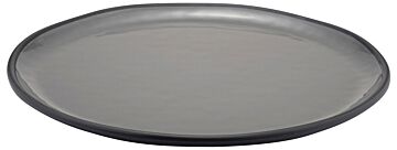 Marl Melamine Dish Charcoal Grey