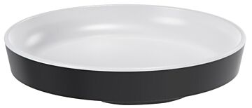 Mayfair Melamine Small Plate (139x23mm) Black/White