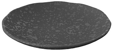Mineral Melamine Crackle Plate (300x52mm) Agate Grey