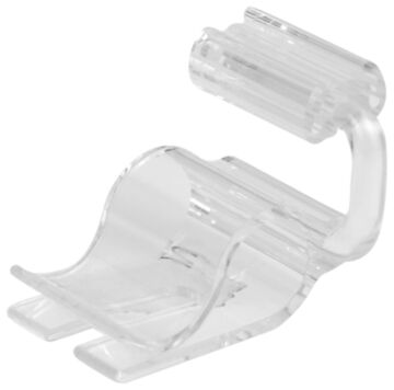 Polycarbonate Adjustable Ticket Clamp (20mm) Clear