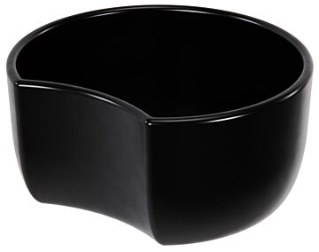 Melamine Crescent Dish w/sf 2L (200x185x100mm) Black