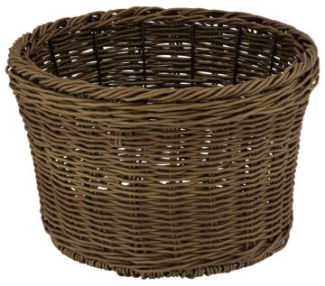 Poly Wicker Barrel Shape (325x205mm) Willow