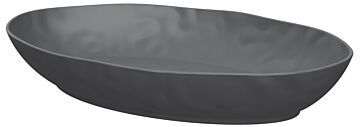 Pigment Melamine Oval Dish 3.4L (420x280x70mm) Agate Grey