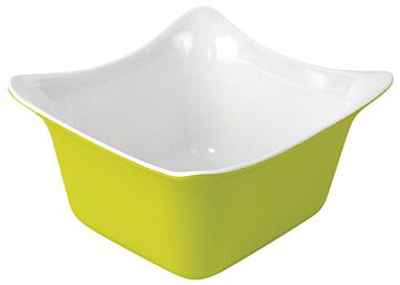 GN 1-6 Melamine Fleur Crock w/SF 1L (176x162x100mm) Limoengroen/Wit