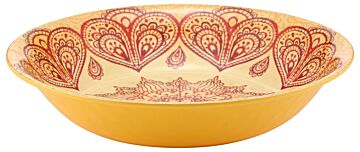 Mehndi Melamine Dish 3.5L (350x350x70mm) Orange