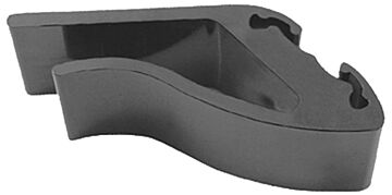Polycarbonate Shelf Clamp (50mm) Black