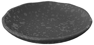 Mineral Melamine Crackle Plate (205x43mm) Agate Grey