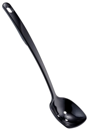 Melamine Perforated Spoon 25ml (250mm) Black