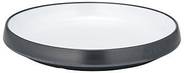 Trafalgar Melamine Large Shallow Dish (318x296x44mm) White and Grape