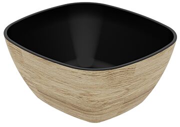 1-6 Size Tura Melamine Crock 1L (176x162x80mm) Black