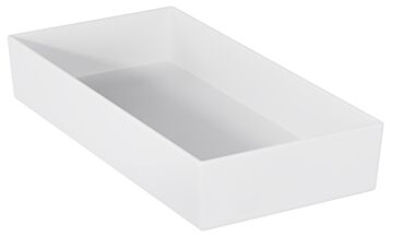 Melamine Vierkante Bentobox-Inzetten (240x121x40mm) Wit