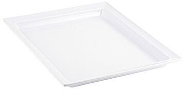 1-2 Size H Melamine Classico Tray 700ml (30mm) White