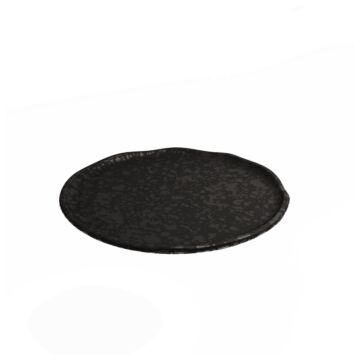 Mineral Melamine Crackle Plate (203x30mm) Noir