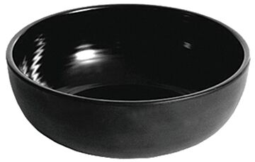 Melamine Ribbed Dish 2ltr 2L (222x82mm) Matt Black