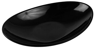 Melamine Reef Low Dish 60ml (137x82x33mm) Black