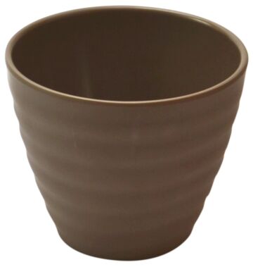 Melamine Rippled Pot 350ml (110x90mm) Stone