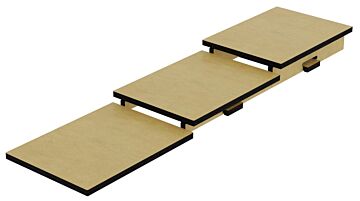 Three Tier HPL Riser Kito Bronze Effect