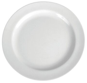Melamine Basic Plate (225x20mm) Polar White