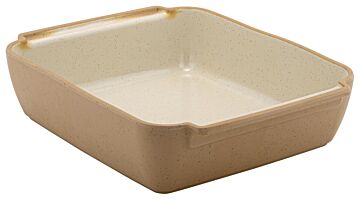 1-2 Size Marl Melamine Crock 1.6L (325x265x80mm) Cream
