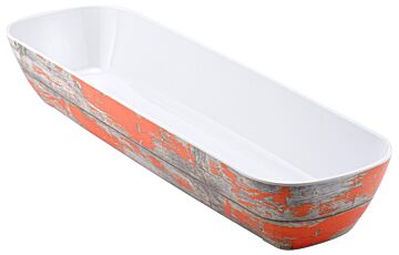 2-4 Size Tura Melamine Crock 3.5L (530x162x81mm) Rustic Orange